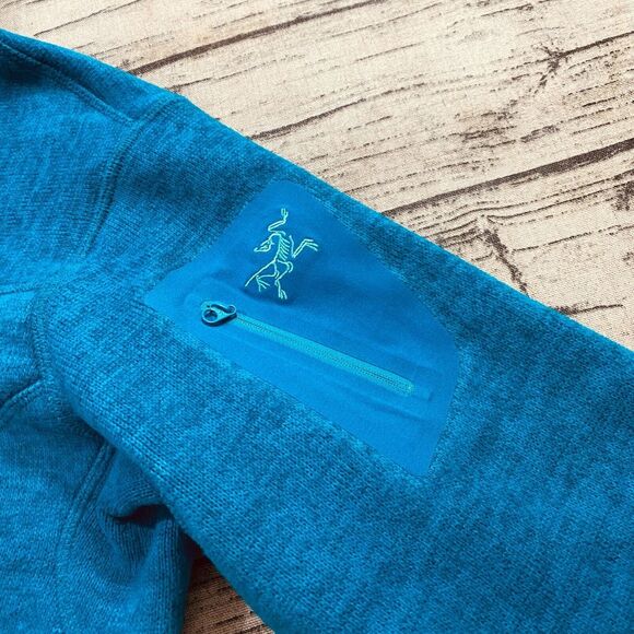 Arcteryx Womens Covert Cardigan Size L Polartec Fleece Full Zip Midweight Blue - Picture 5 of 12